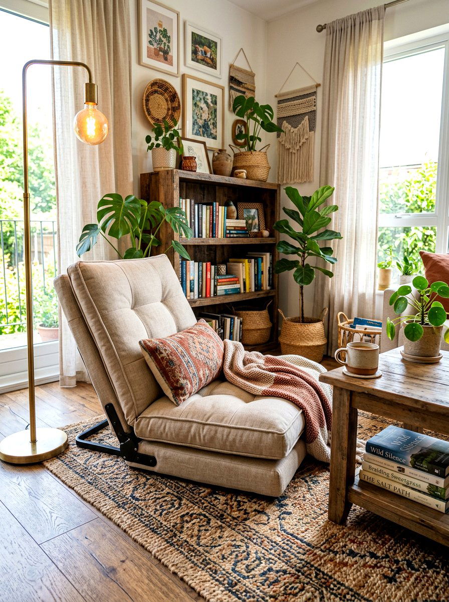 Foldable Floor Chair - 30 foldable furniture apartment ideas