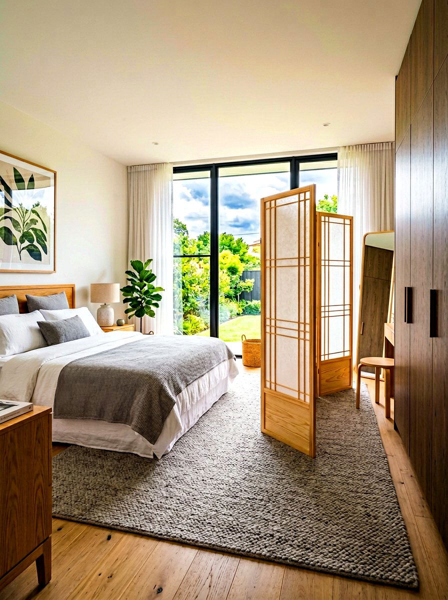 Foldable Room Divider Screen - 30 decorative privacy screen ideas