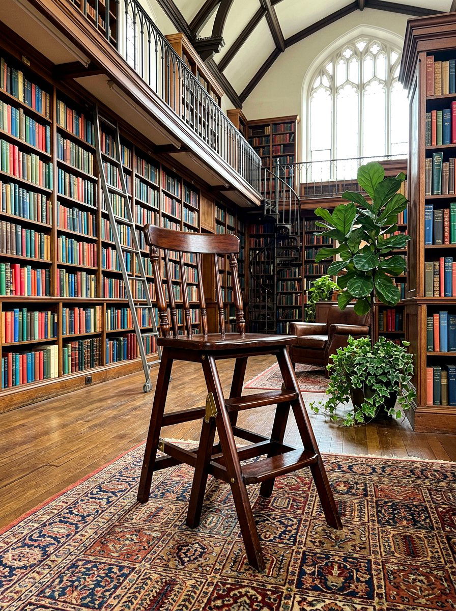 Foldable Step Stool Chair - 30 foldable furniture apartment ideas