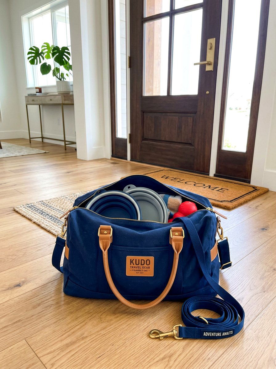 Foldable Travel Gear Bag - 30 stylish pet storage ideas