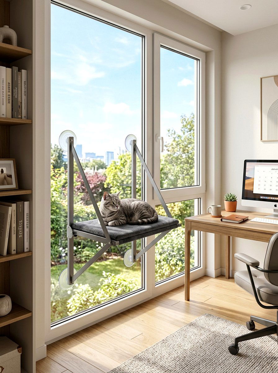 30 Cat Window Perch Ideas to Keep Them Happy and Focused