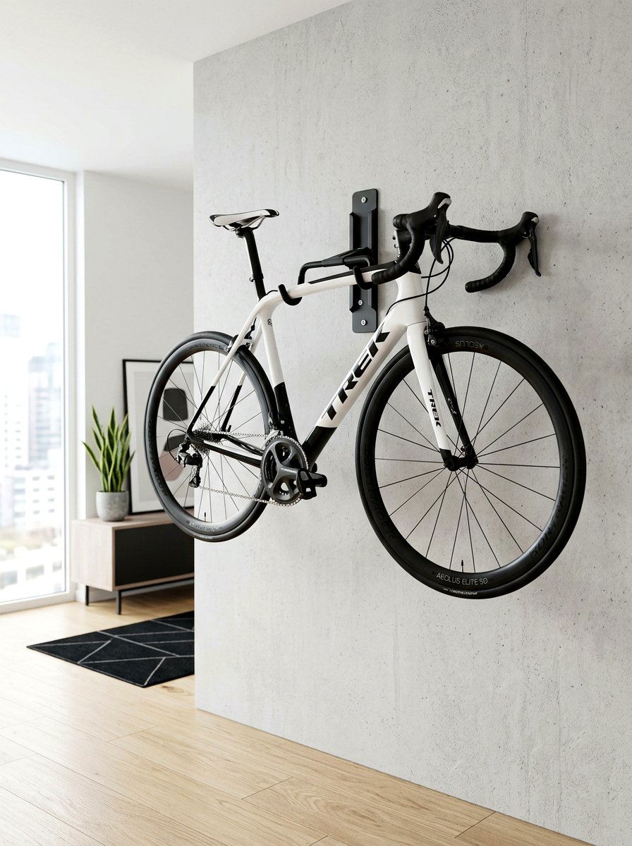 Foldable wall bike hook - 30 garage wall storage ideas