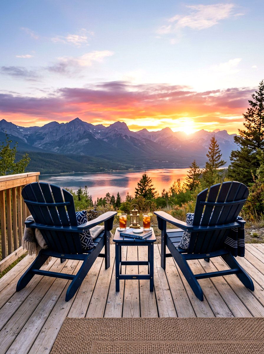 Folding Adirondack Chair - 30 deck seating ideas