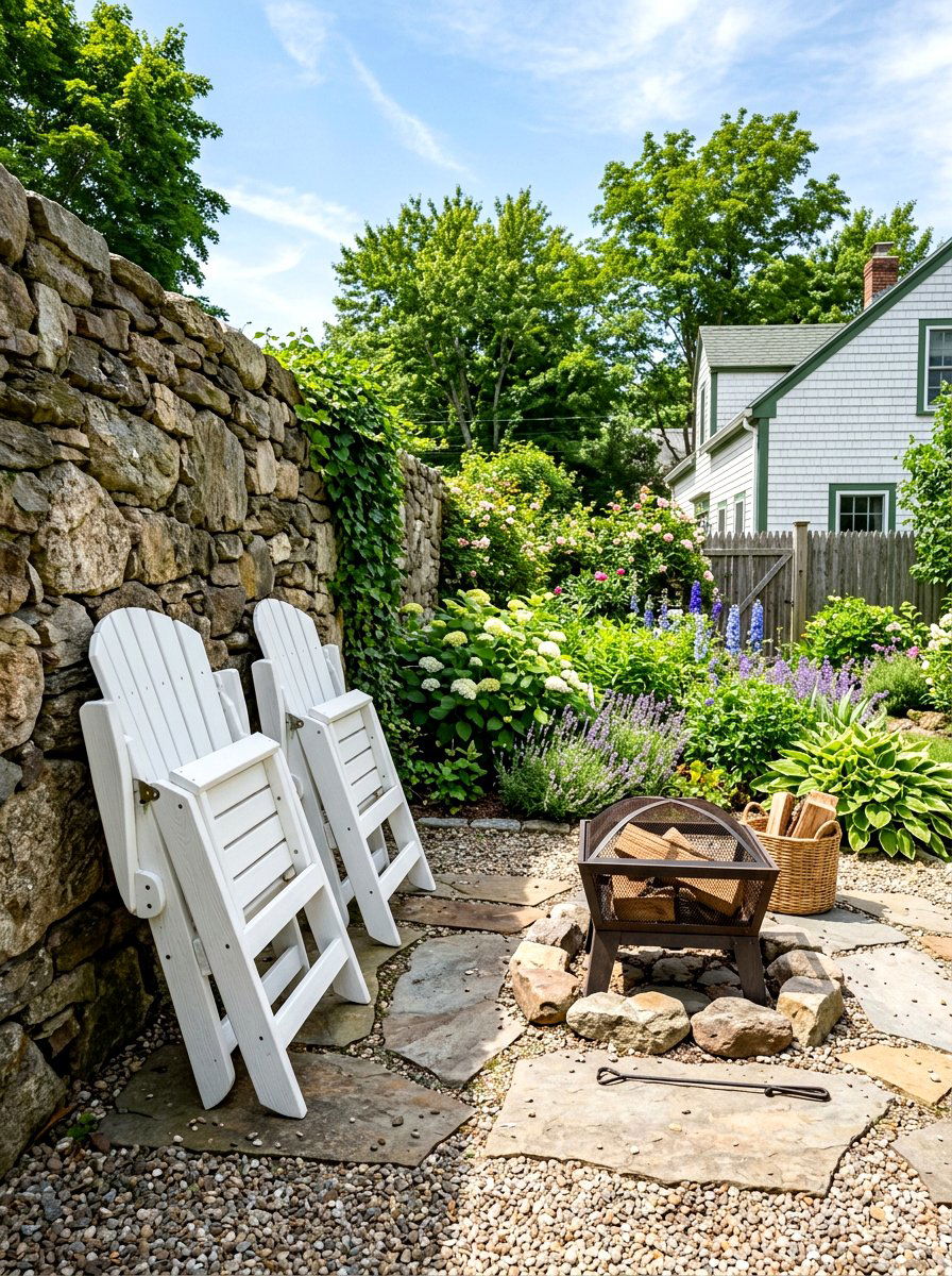 Folding Adirondack Chairs - 30 small space outdoor furniture ideas