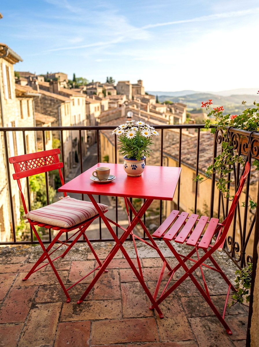 Folding Bistro Set - 30 budget patio ideas