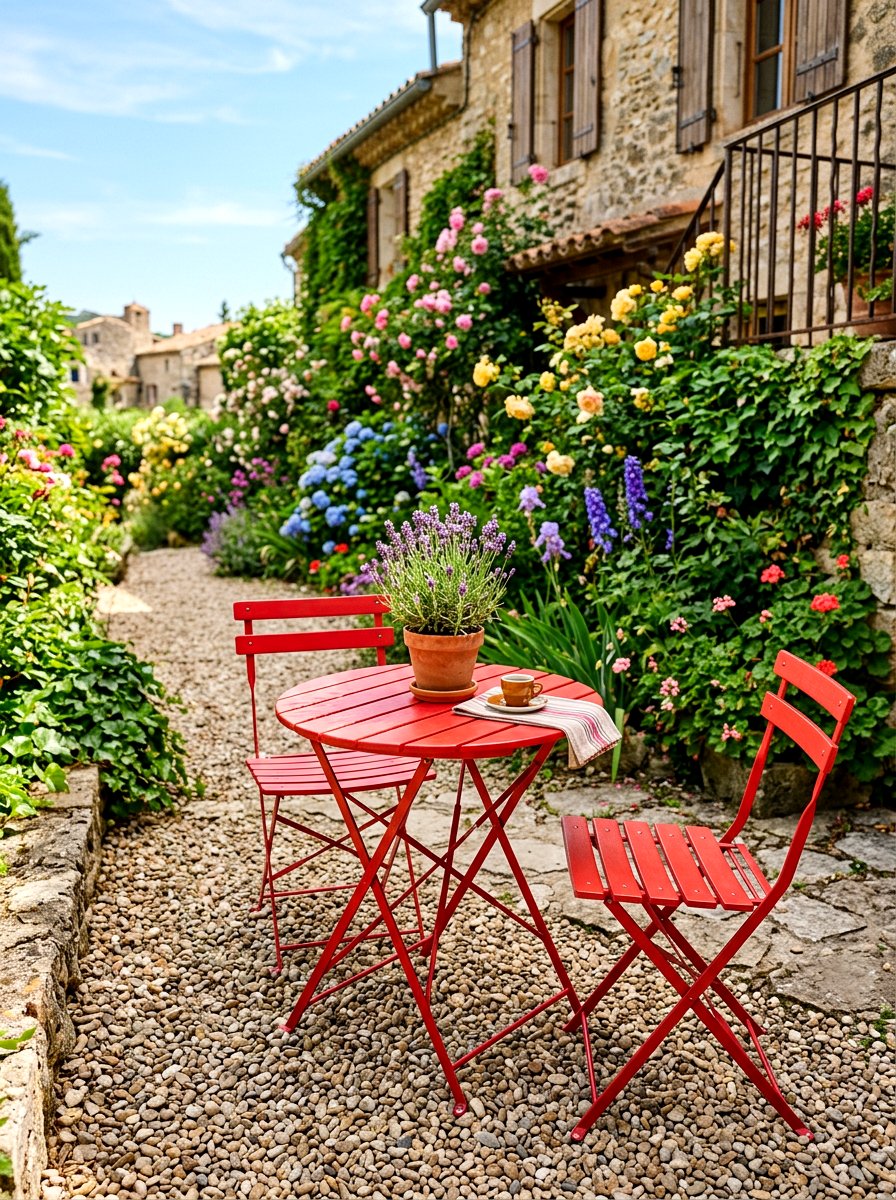 Folding Bistro Set - 30 budget outdoor furniture ideas