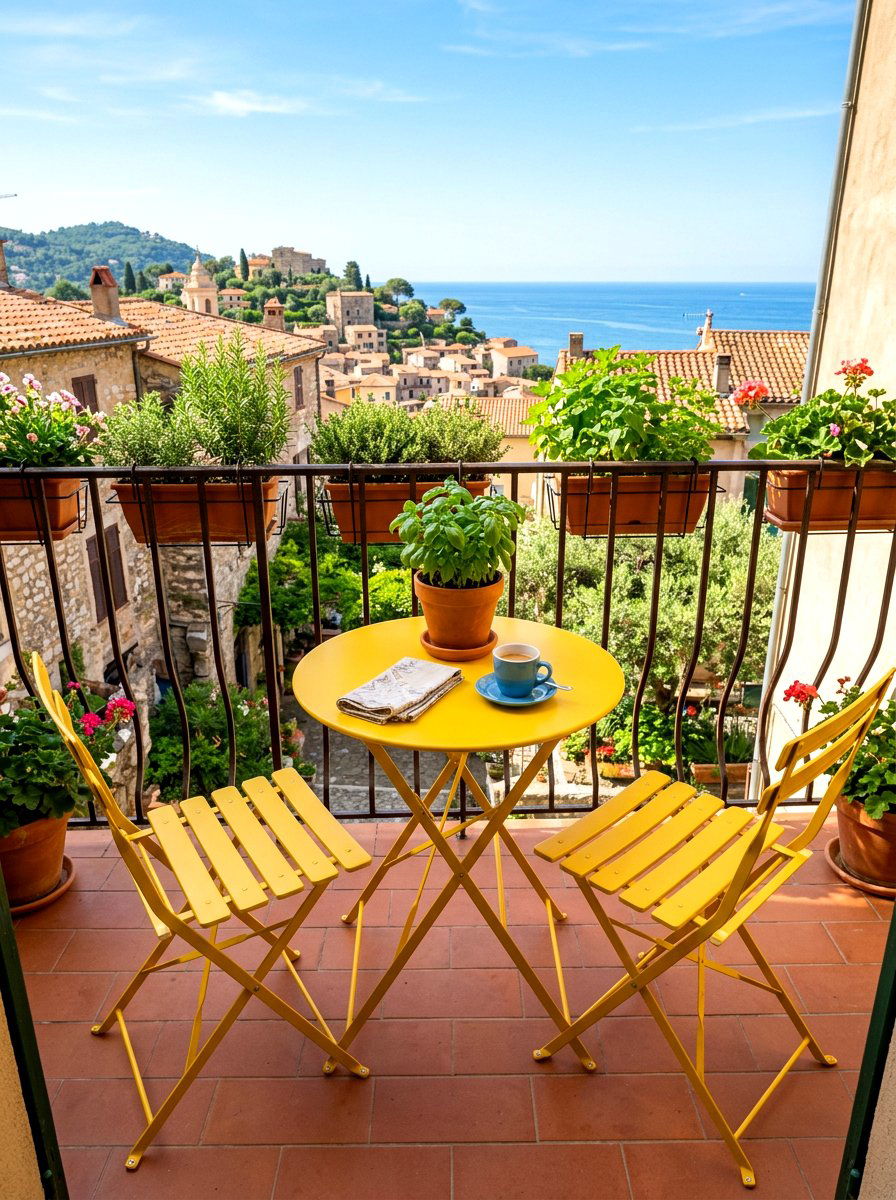 Folding Bistro Set - 30 family backyard seating ideas