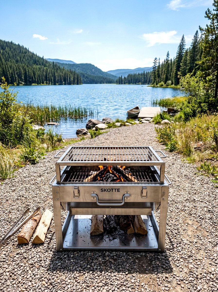 Folding Camping Fire Pit - 30 portable fire pit ideas
