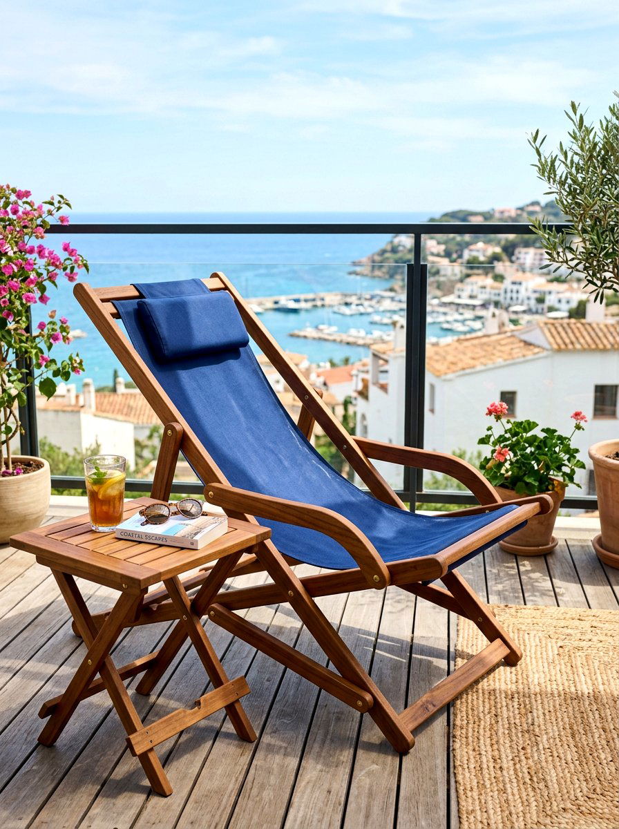 Folding Deck Chair - 30 balcony furniture ideas