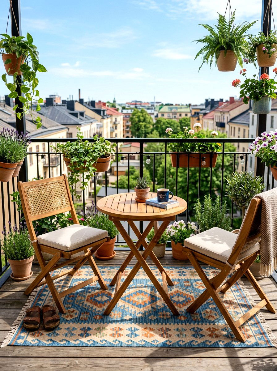 Folding Deck Furniture - 30 small deck ideas