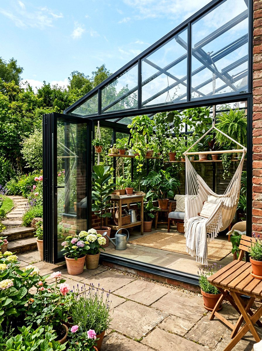 Folding Door Greenhouse - 30 attached greenhouse ideas