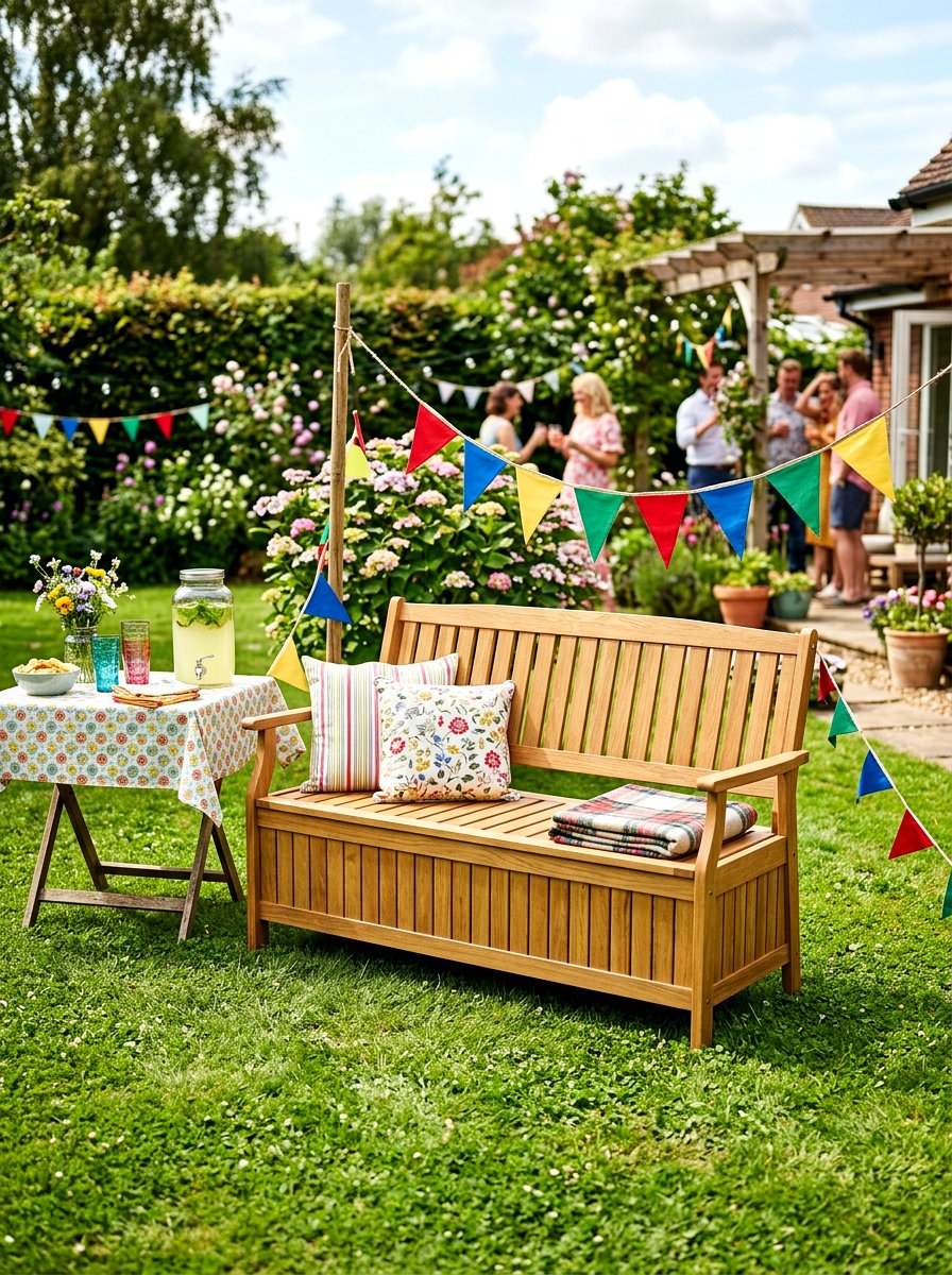 Folding Outdoor Storage Bench - 30 outdoor storage bench ideas