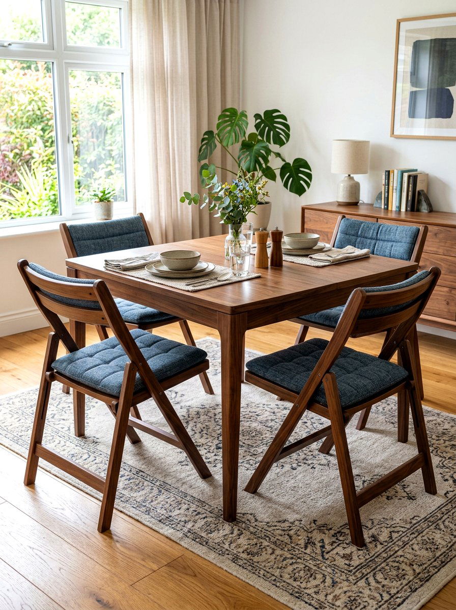 Folding Padded Guest Chairs - 30 foldable furniture apartment ideas