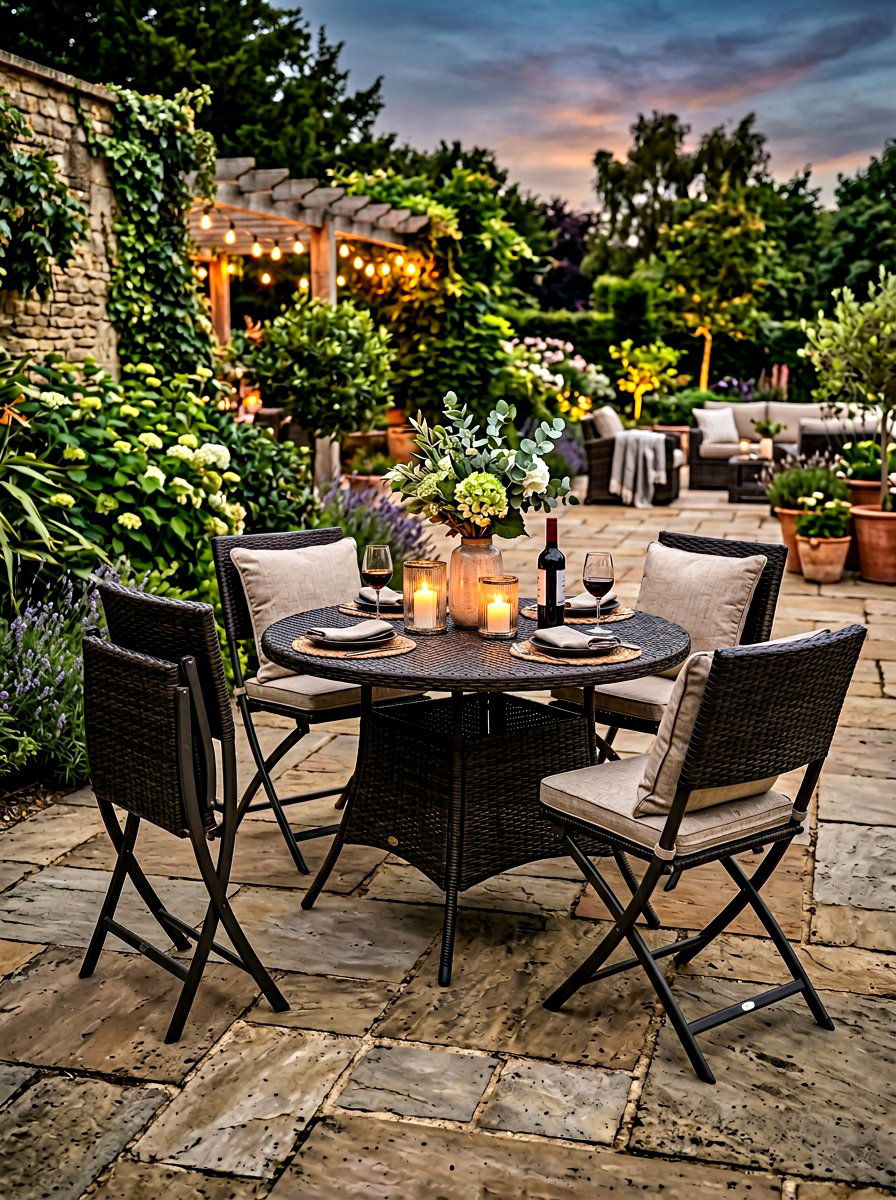 Folding Wicker Patio Set - 30 folding patio furniture ideas