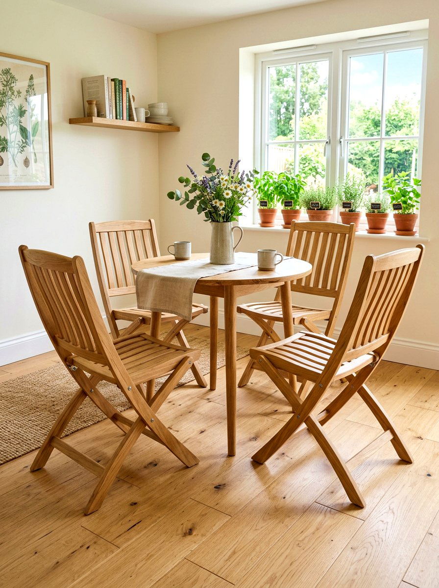 Folding Wood Chairs - 30 flexible apartment furniture ideas