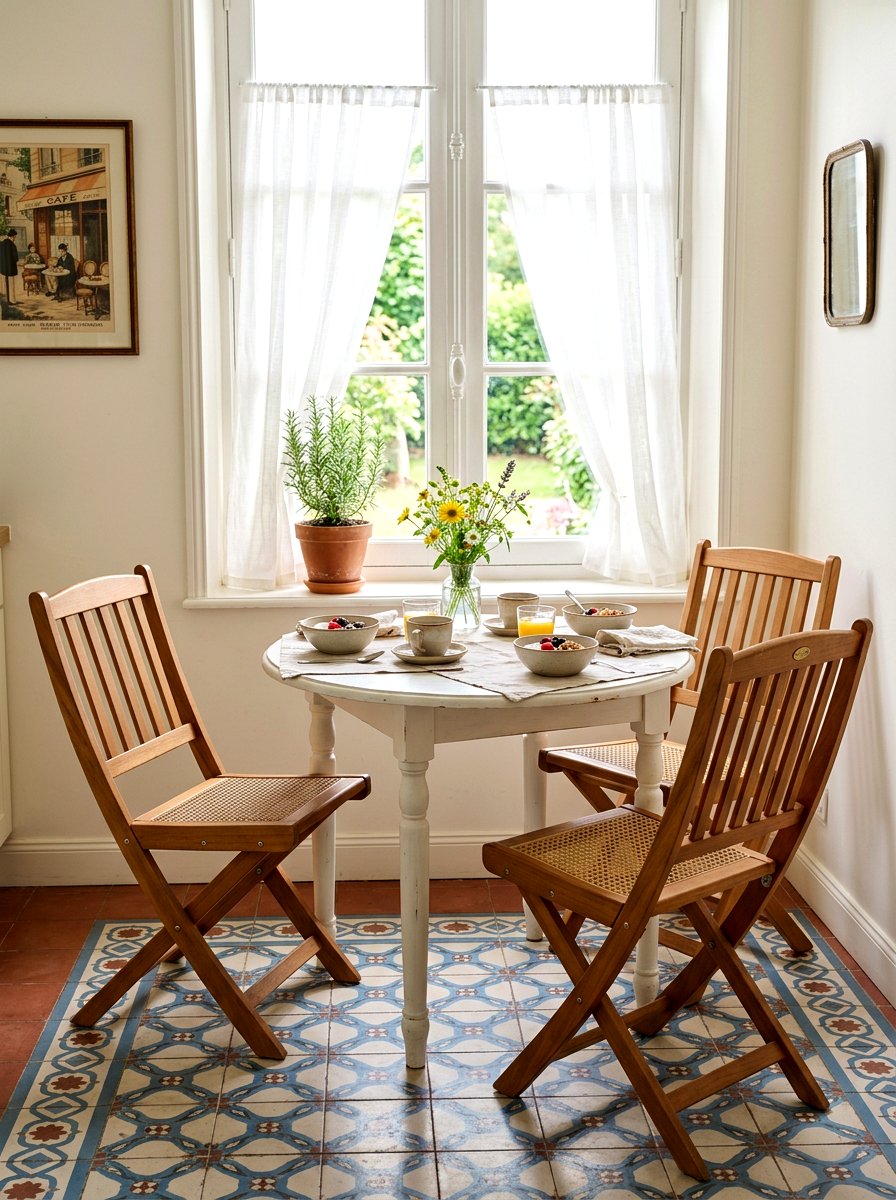 Folding Wooden Bistro Chairs - 30 mixed dining seating ideas