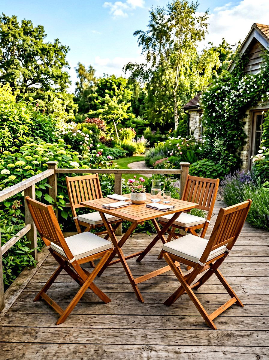 Folding patio furniture - 30 small patio ideas