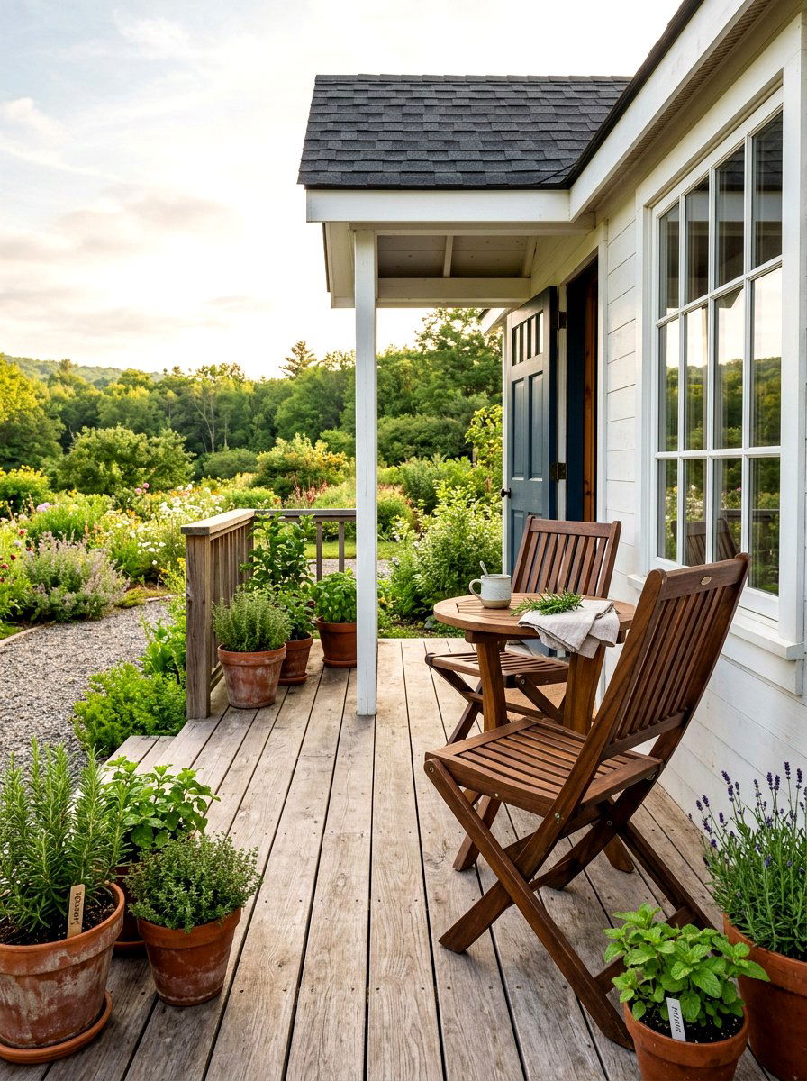 Folding wooden chairs - 30 front yard seating ideas
