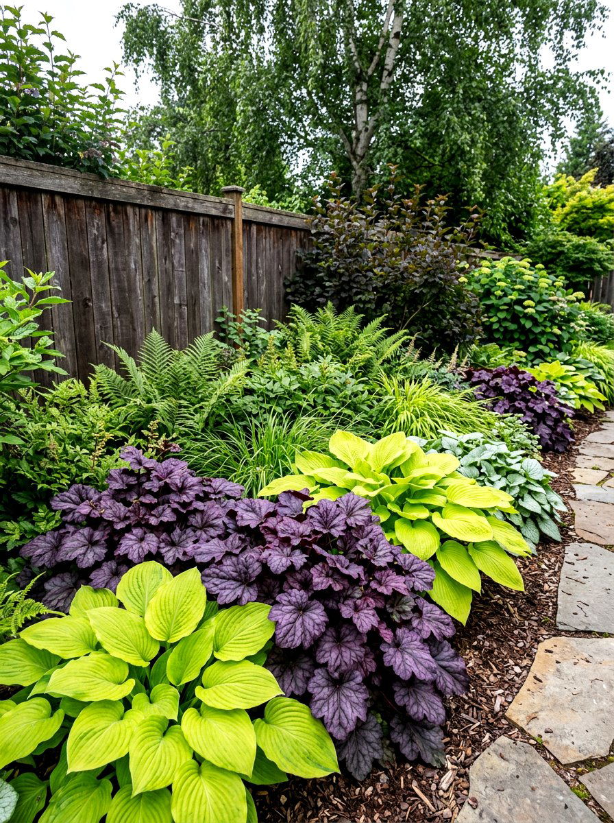 Foliage Perennial Border - 30 perennial border ideas