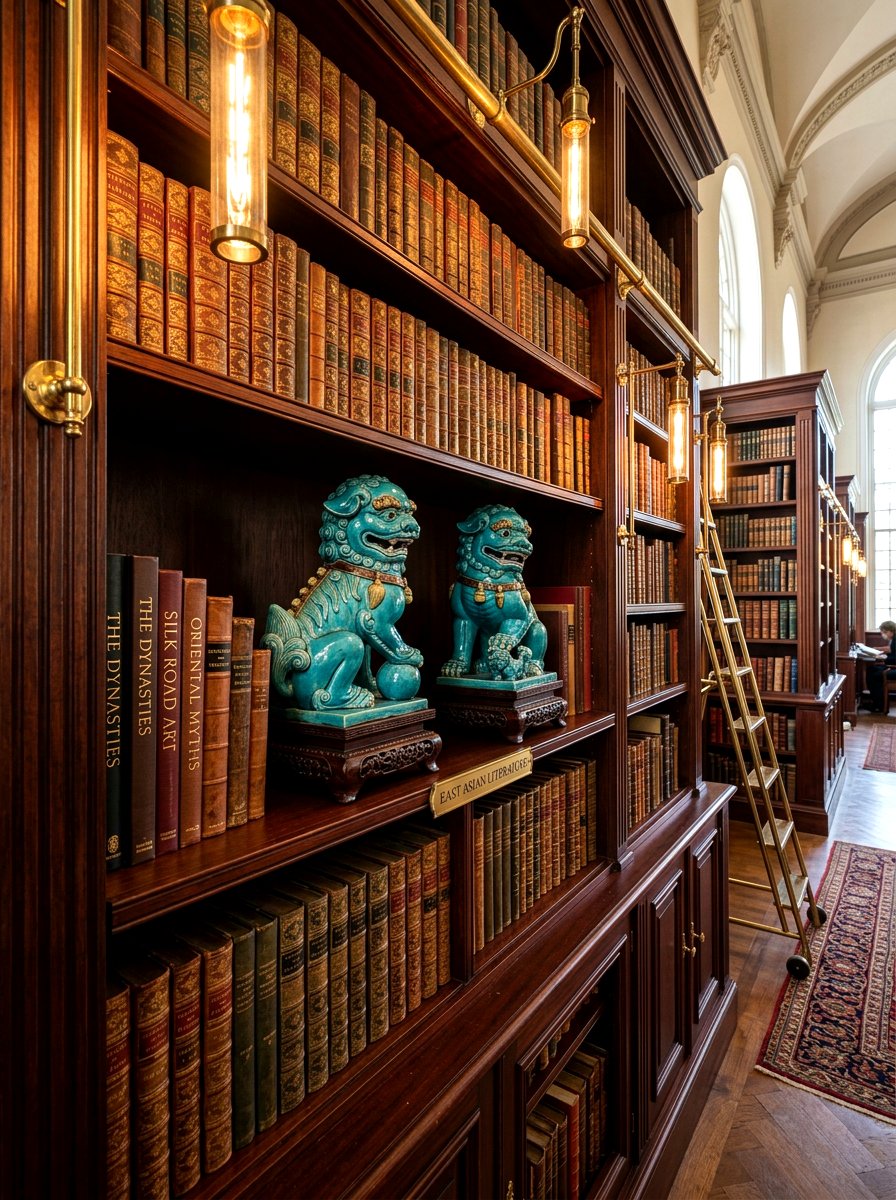 Foo dog statues - 30 chinoiserie decor ideas