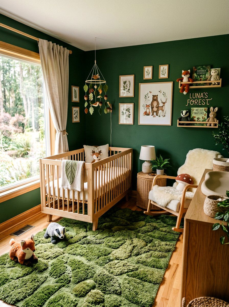 Forest Girl Nursery - 30 girl nursery ideas