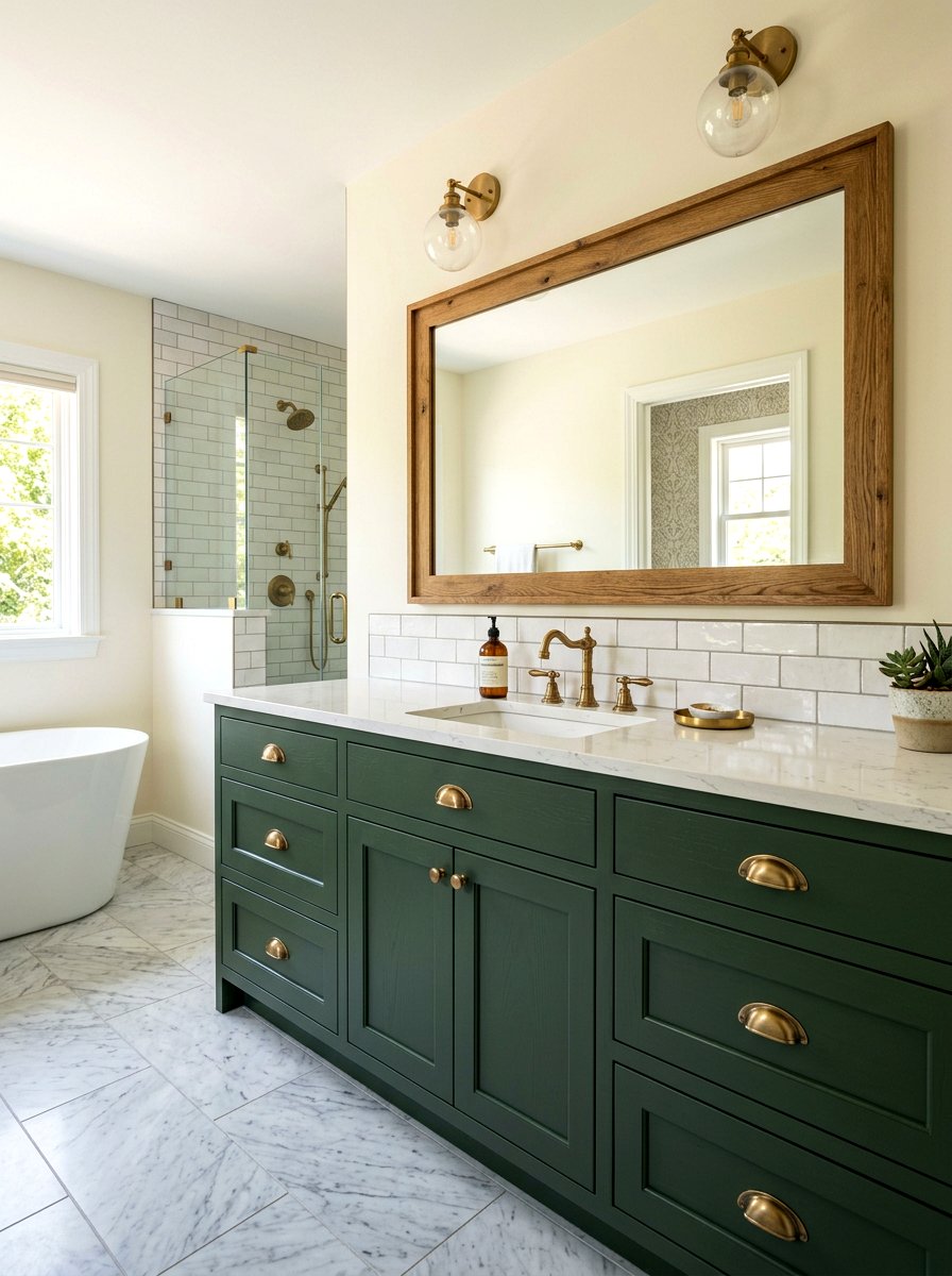 Forest Green Bathroom Cabinets - 30 green bathroom ideas
