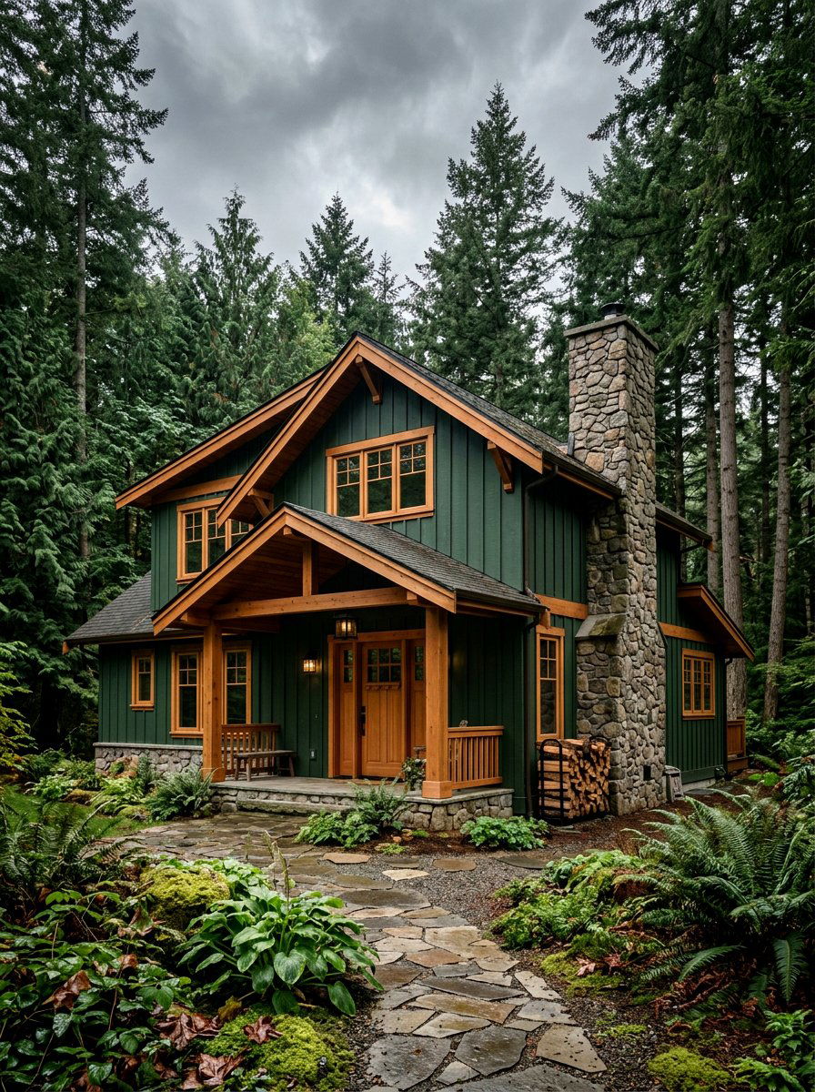 Forest Green Board And Batten - 30 board and batten exterior ideas