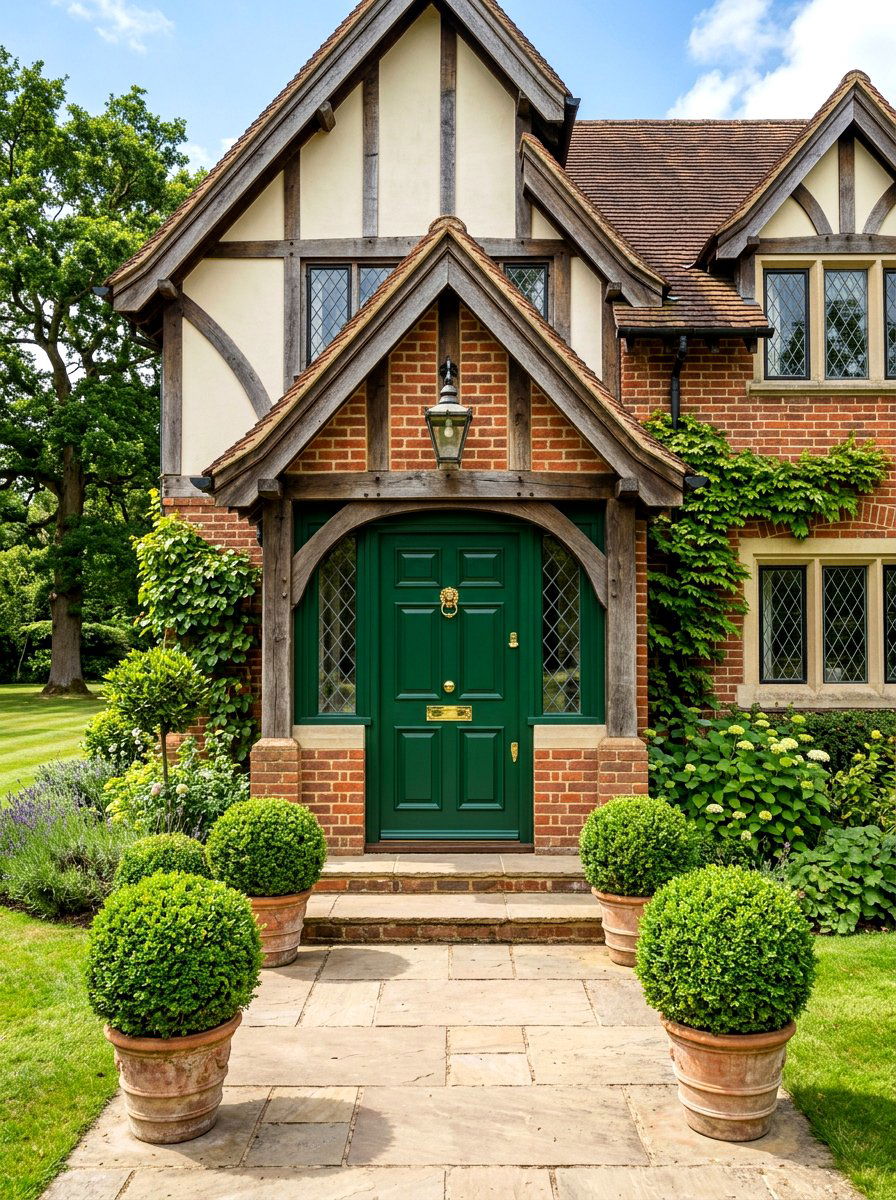 Forest Green Front Door - 30 front door paint color ideas