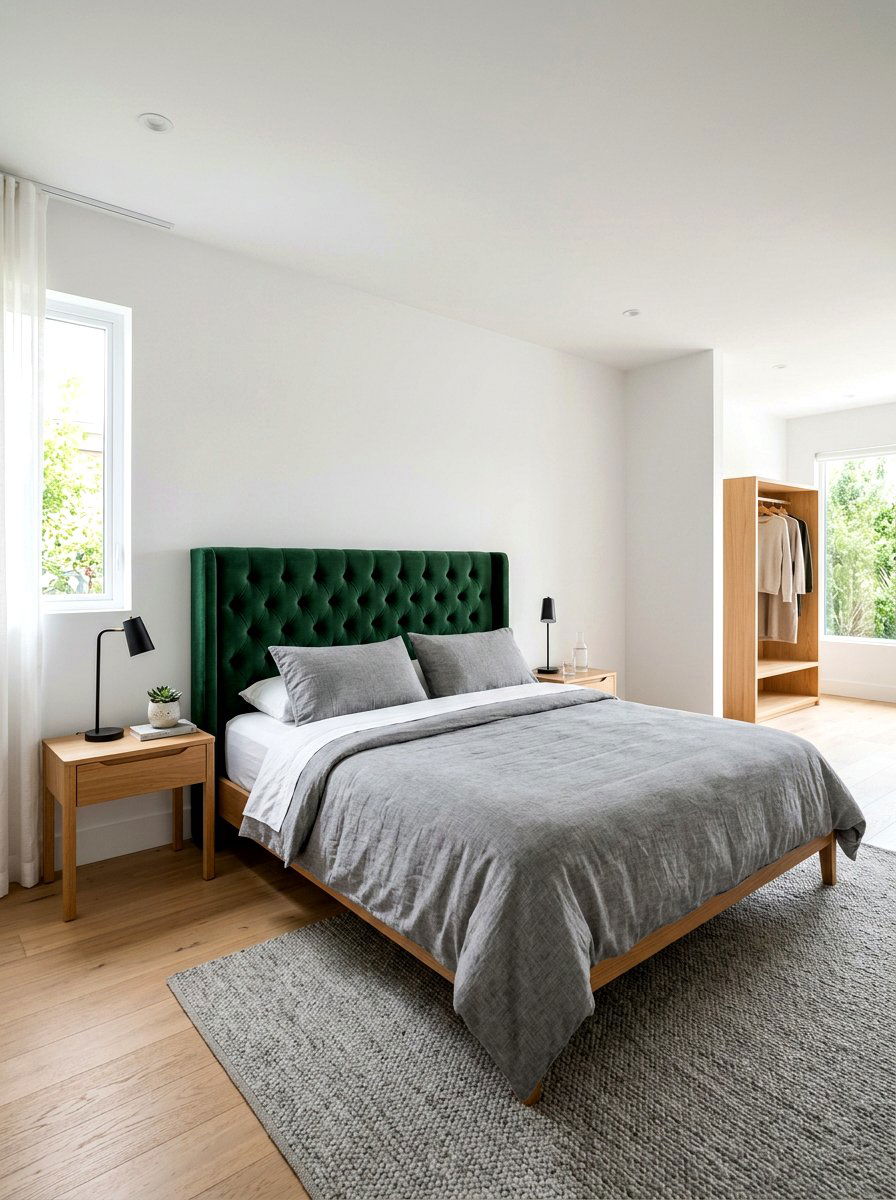 Forest Green Minimalist Style - 30 forest green bedroom ideas
