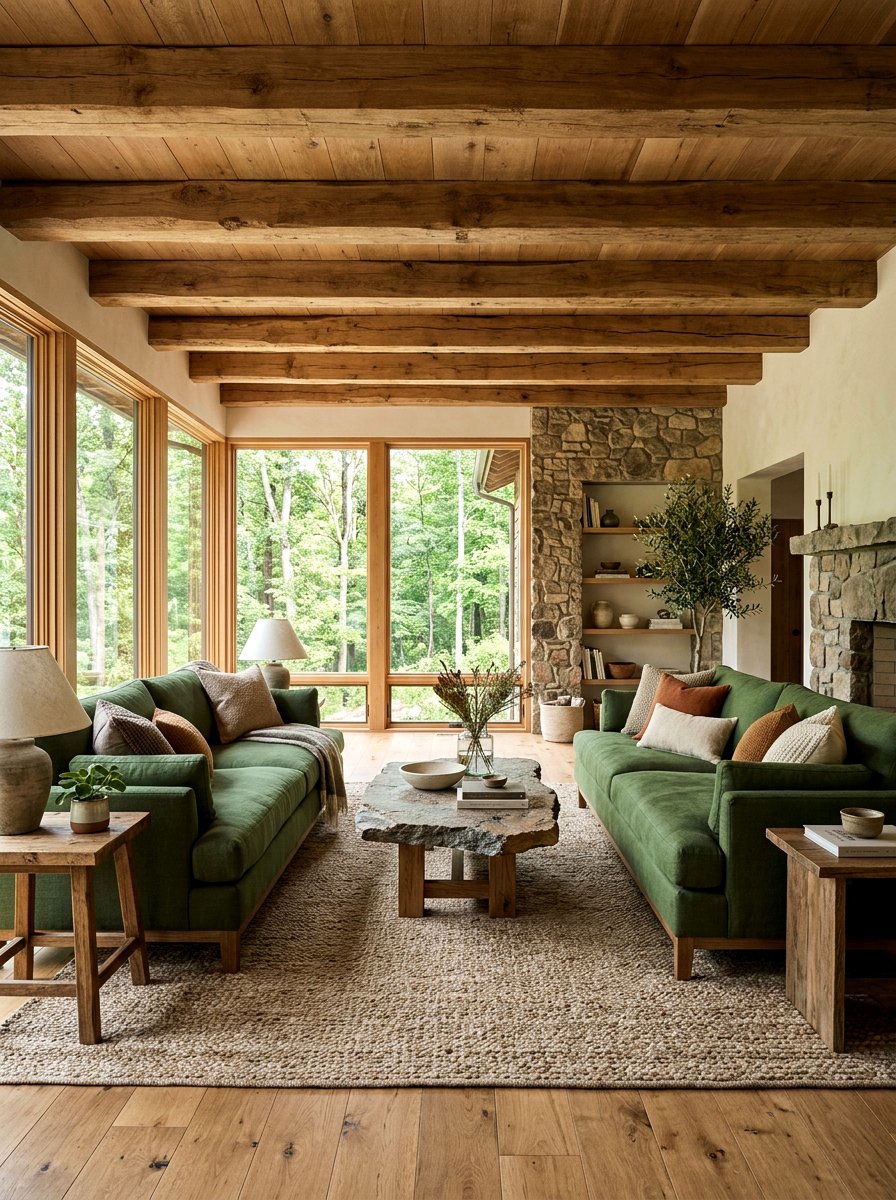 Forest Green Sofa Set - 30 twin sofa living room ideas