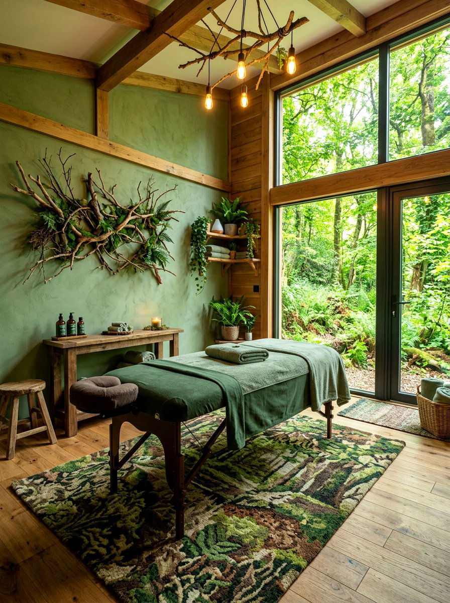Forest Massage Room - 30 massage room ideas