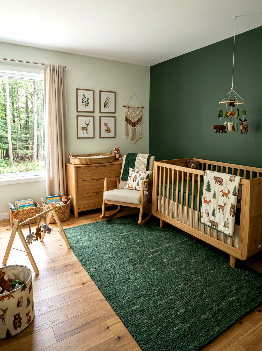 Forest Nursery - 30 minimalist nursery ideas