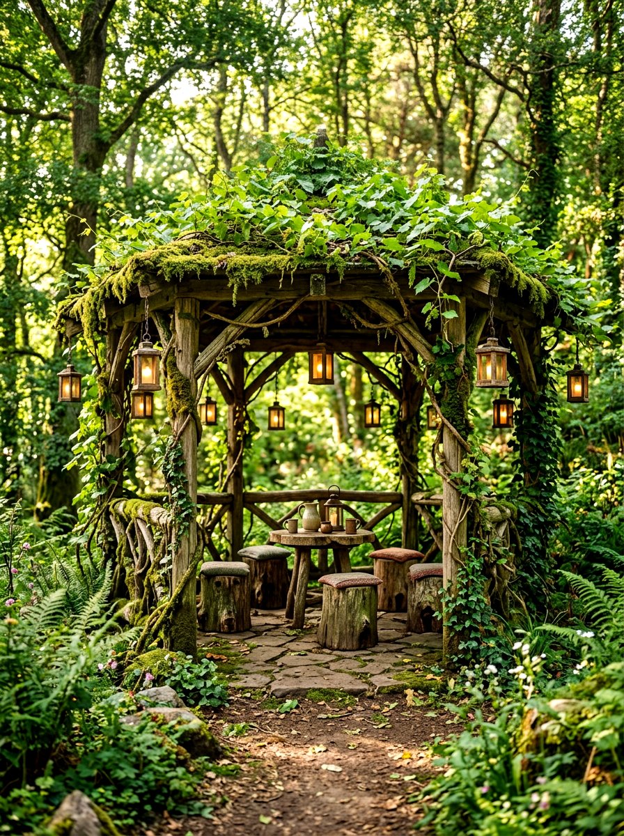 Forest Theme Gazebo - 30 backyard wedding gazebo ideas