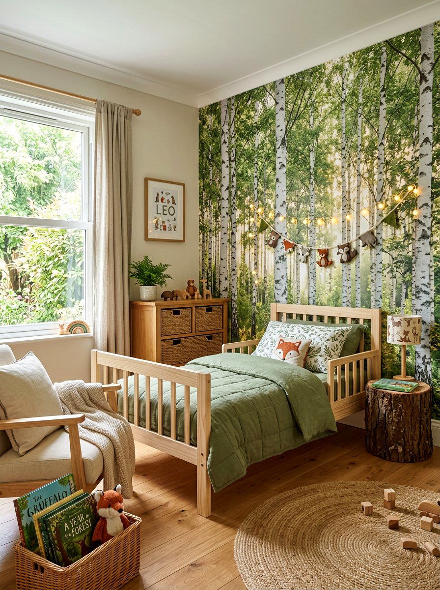 Forest Toddler Bedroom - 30 toddler room ideas