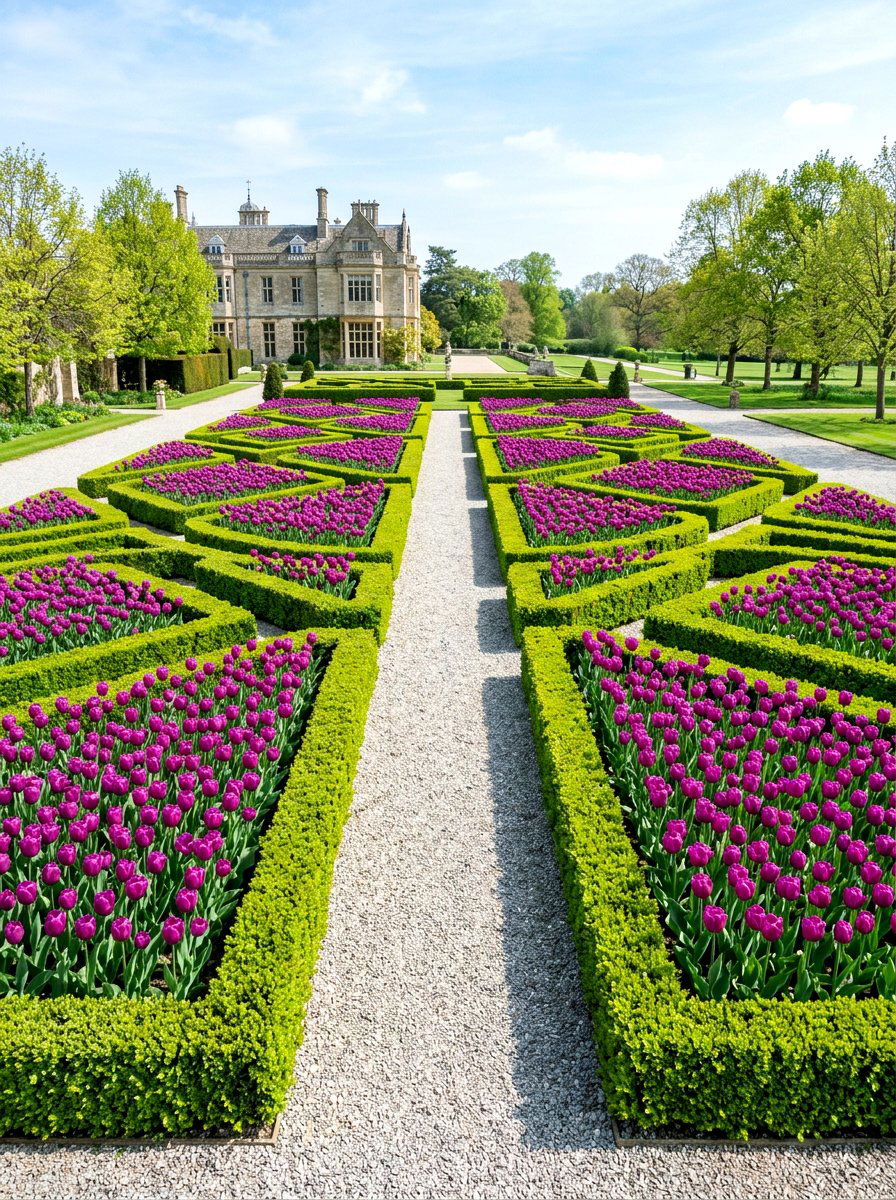 Formal Boxwood Mixed Border - 30 mixed border garden ideas