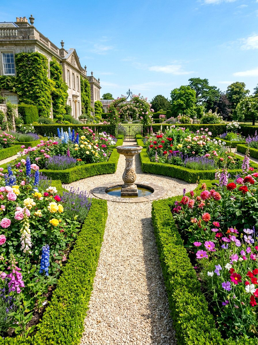 Formal Cutting Garden - 30 backyard cutting garden ideas