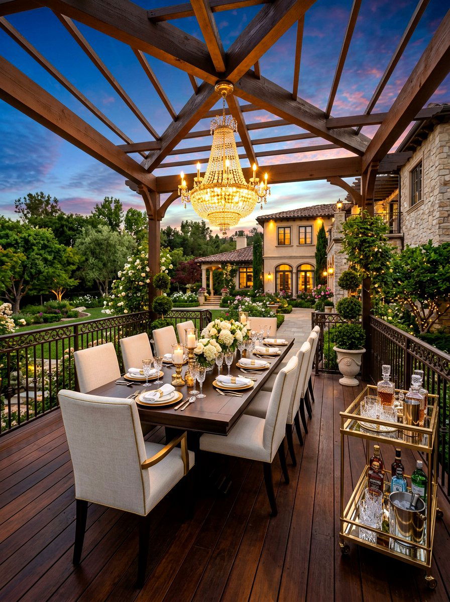 Formal Dining Deck - 30 deck decorating ideas
