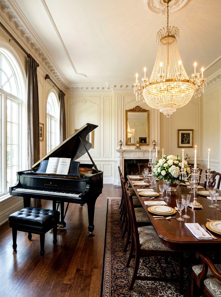 Formal Dining Room Piano - 30 piano corner ideas