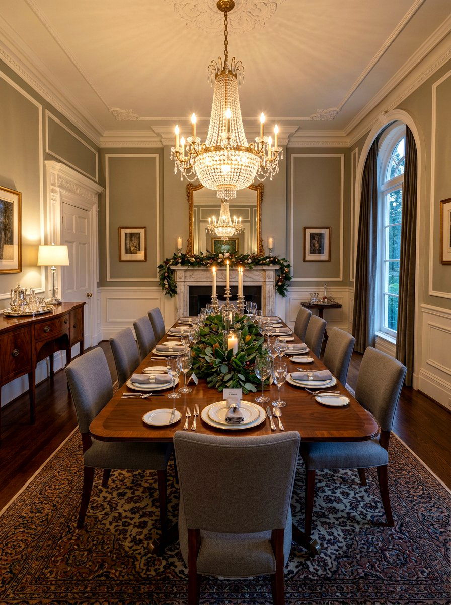 Formal Dining Room Table Setting - 30 holiday hosting room ideas