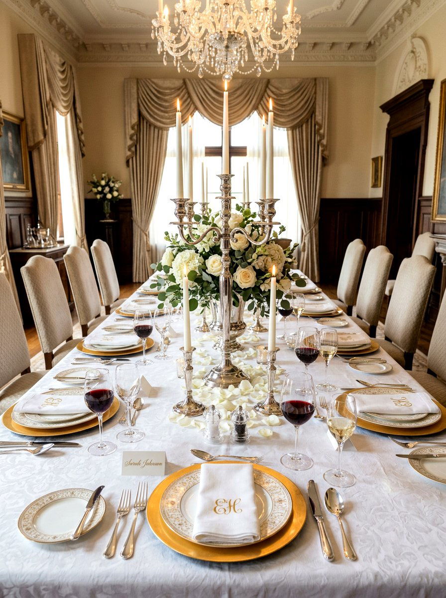 Formal Dinner Table Setting - 30 layered table setting ideas