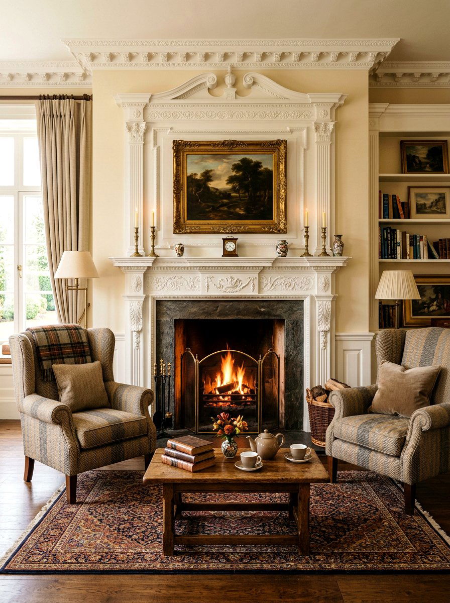 Formal Fireplace Seating - 30 classic traditional living room ideas