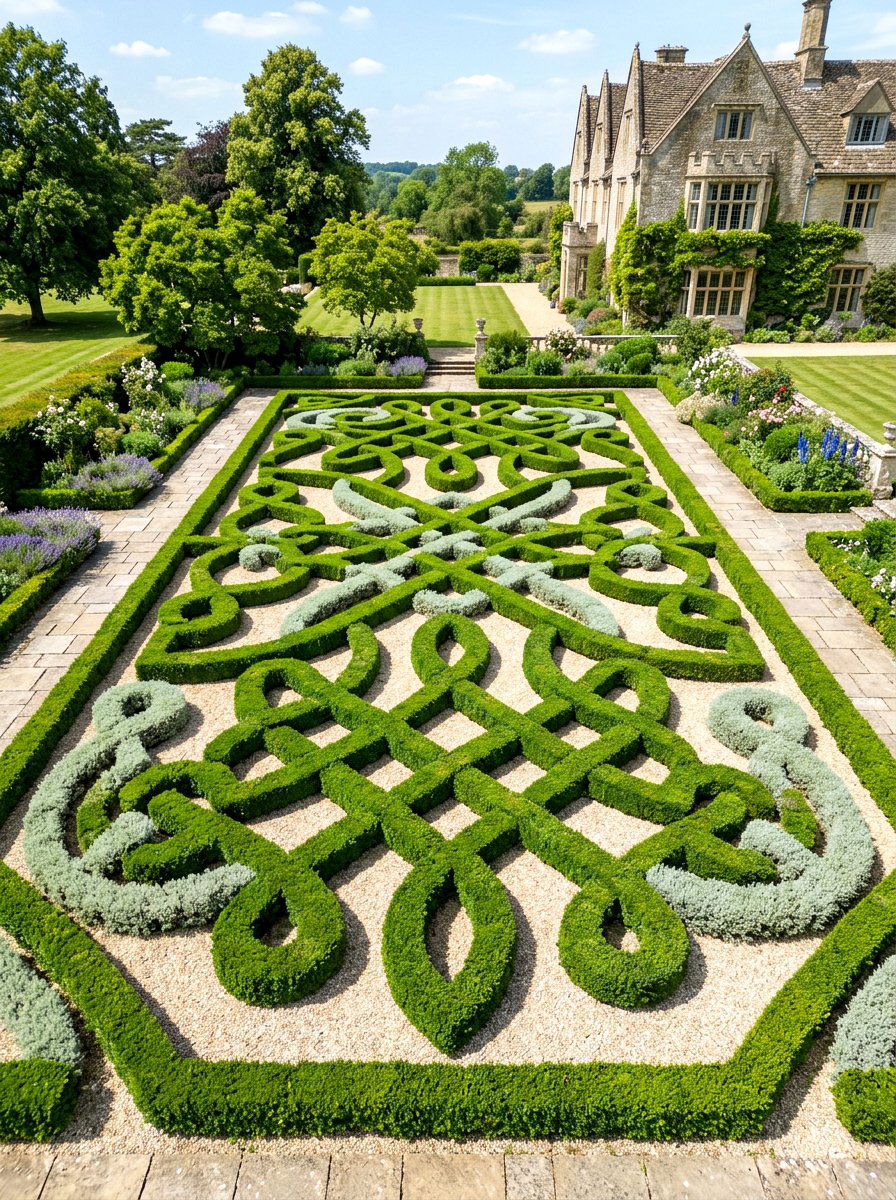 Formal Knot Garden - 30 cloister garden ideas