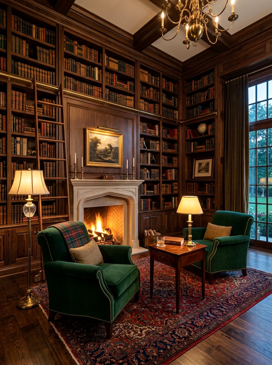Formal Library Living Room - 30 parlor room ideas