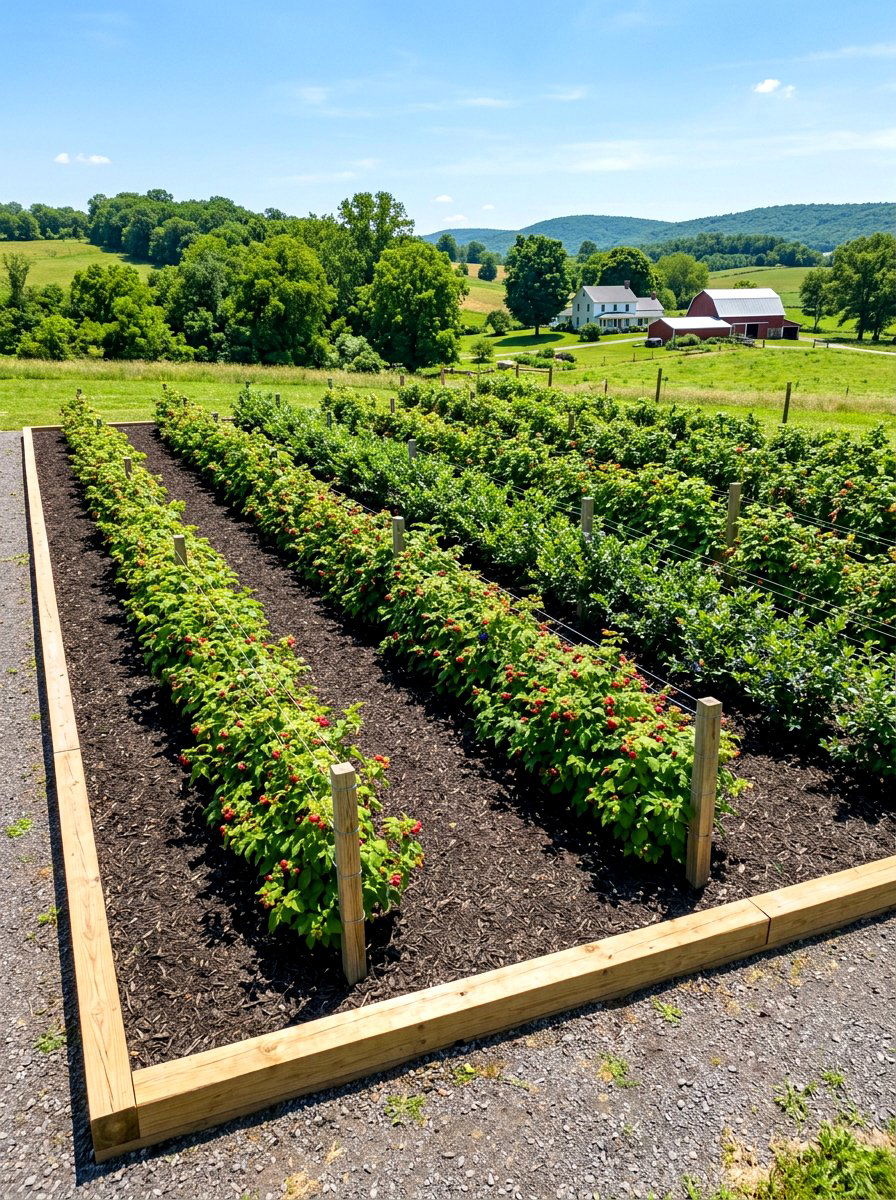 Formal Rectangular Berry Patch - 30 berry patch layout ideas