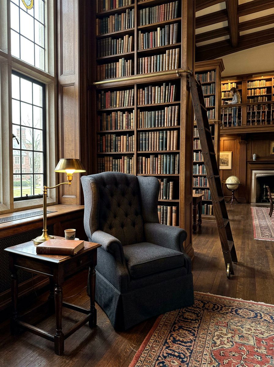 Formal Tailored Wingback Chair - 30 tailored skirted furniture ideas