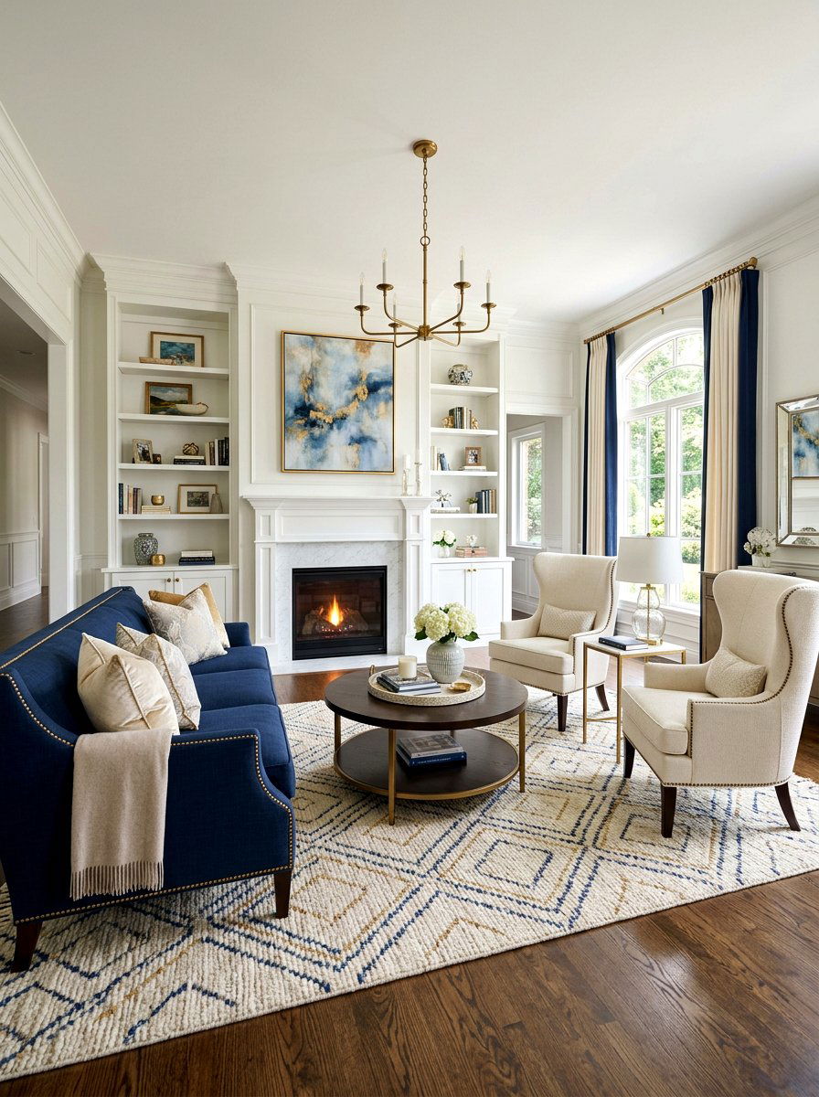 Formal Transitional Living Room - 30 transitional living room ideas