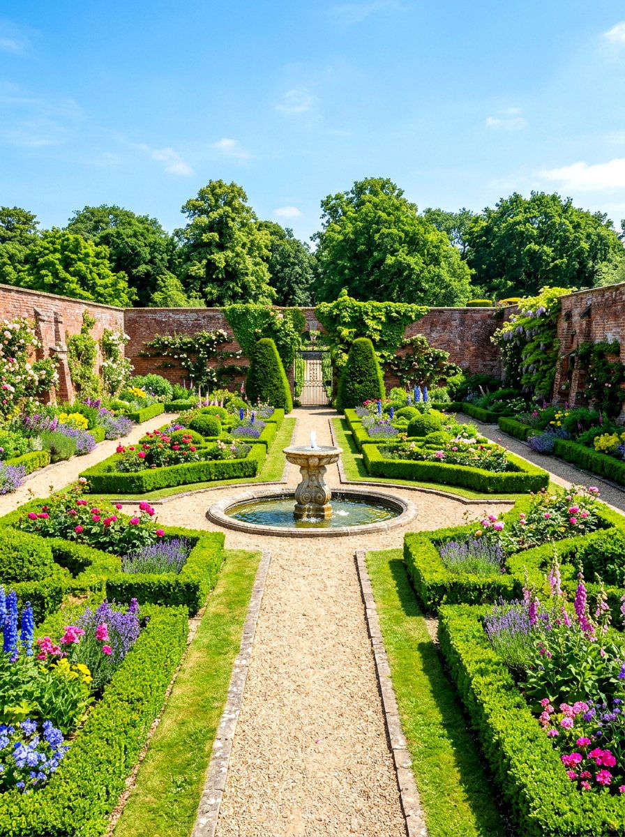 Formal Walled Garden - 30 kitchen garden ideas