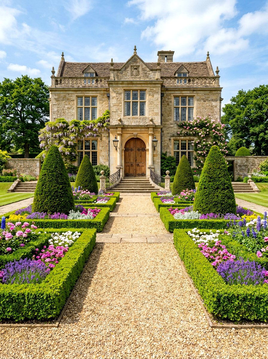 Formal foundation garden layout - 30 foundation landscaping ideas