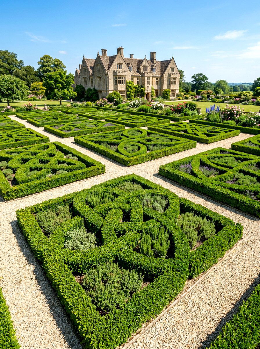 Formal knot herb garden - 30 herb garden ideas