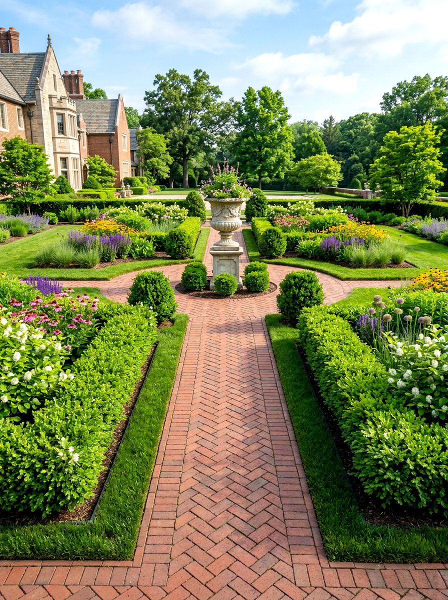 Formal native garden - 30 native plant front yard ideas